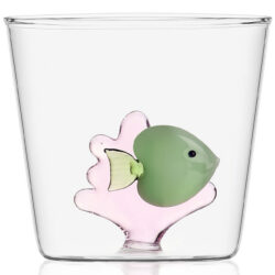 Ichendorf Milano designové sklenice na vodu Marine Garden Green Fish Pink Seaweed