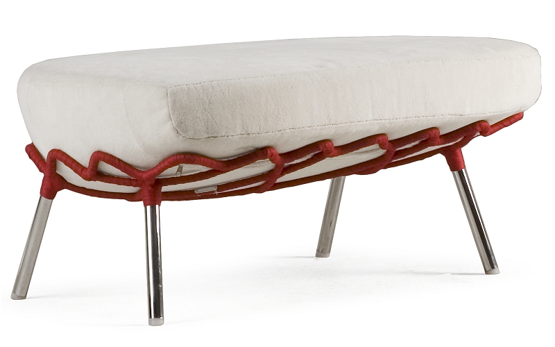 Kenneth Cobonpue designové podnožky Dragnet Ottoman