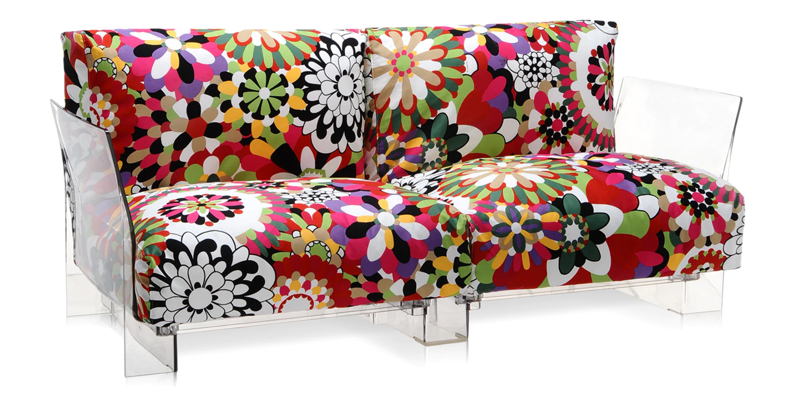 Kartell designové dvousedačky Pop Missoni Two Seater