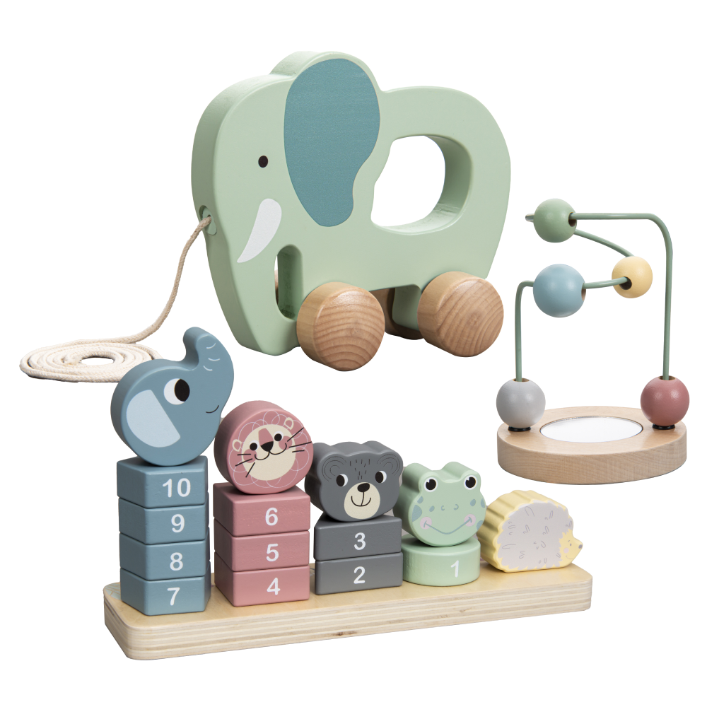Montessori set 3 dřevěných hraček