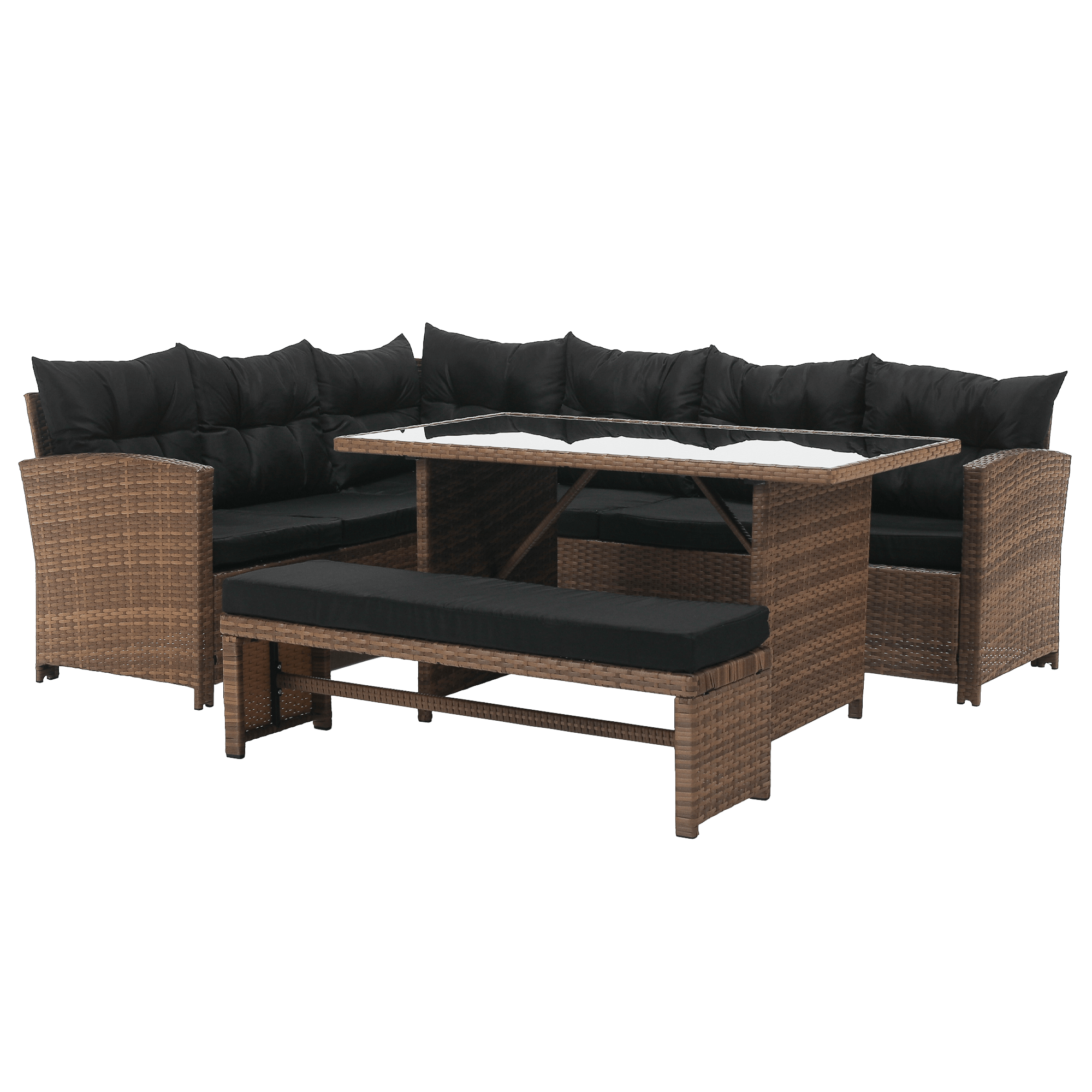 Zahradní ratanový set