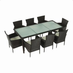 Zahradní 9-dílný ratanový set